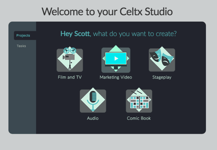 Welcome to Celtx