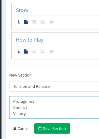 Tension and release in dundoc
